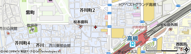 ほぐし堂　芥川店周辺の地図