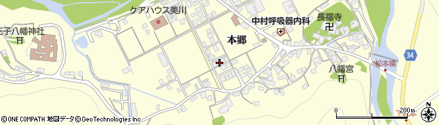 島根県浜田市内村町本郷597周辺の地図