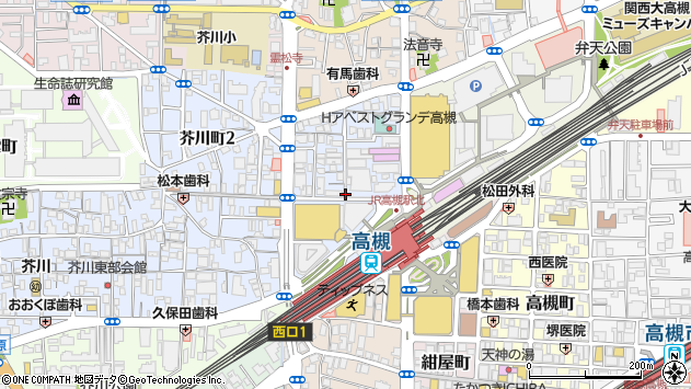 〒569-1123 大阪府高槻市芥川町の地図