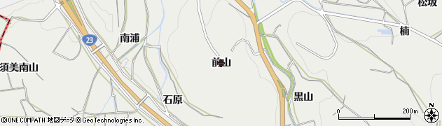 愛知県幸田町（額田郡）須美（前山）周辺の地図