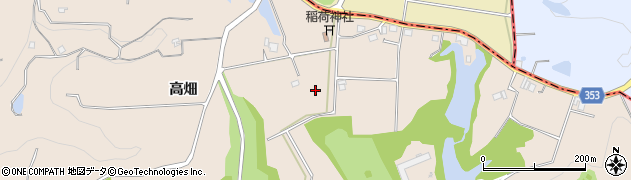 兵庫県三木市細川町（高畑）周辺の地図