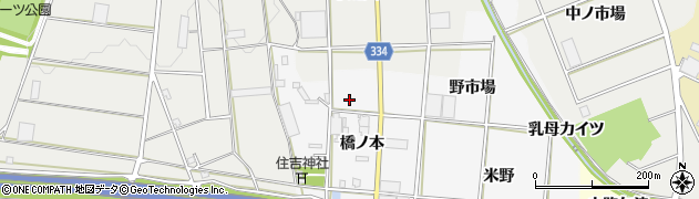 愛知県豊川市六角町（橋ノ本）周辺の地図
