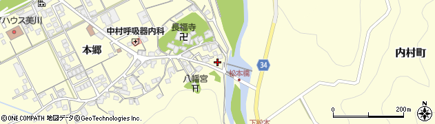 島根県浜田市内村町本郷923周辺の地図