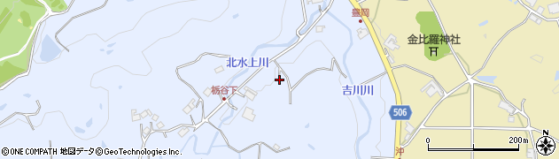 兵庫県三木市吉川町水上758周辺の地図