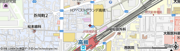 株式会社三島コーポレーション　ＪＲ高槻店周辺の地図
