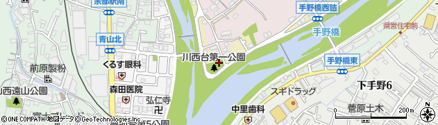 川西台第一公園周辺の地図