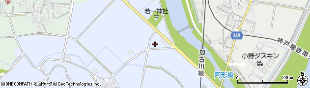 兵庫県小野市阿形町1017周辺の地図