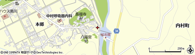 島根県浜田市内村町本郷920周辺の地図