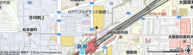 ＪＩＮＳ　高槻阪急店周辺の地図