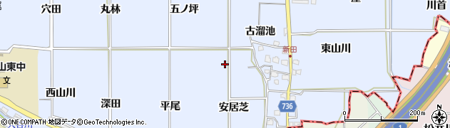 京都府八幡市内里（目繩）周辺の地図