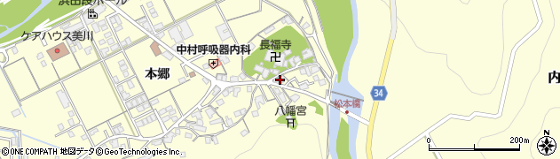 島根県浜田市内村町本郷812周辺の地図
