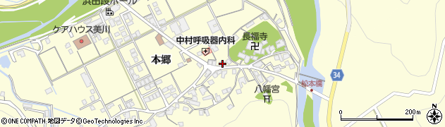 島根県浜田市内村町本郷758周辺の地図