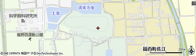 兵庫県たつの市揖西町前地周辺の地図