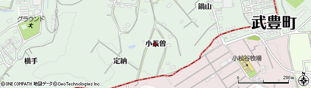愛知県常滑市檜原（小長曽）周辺の地図