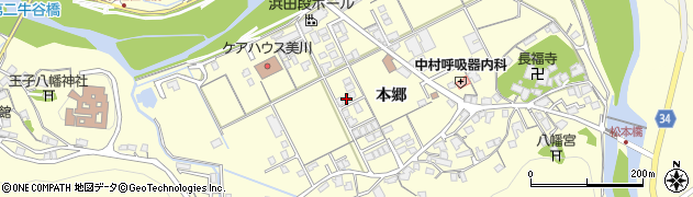 島根県浜田市内村町本郷598周辺の地図
