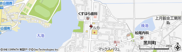 兵庫県小野市黒川町周辺の地図
