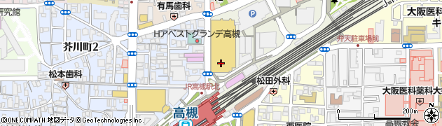 三井住友銀行高槻駅前支店周辺の地図