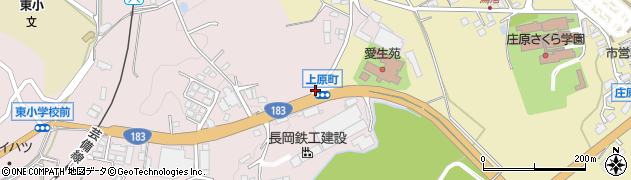 上原町周辺の地図