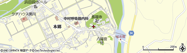 島根県浜田市内村町本郷809周辺の地図