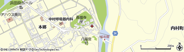 島根県浜田市内村町本郷825周辺の地図