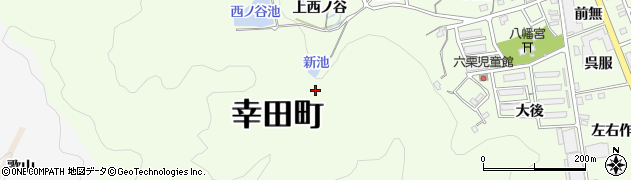 愛知県額田郡幸田町六栗古御堂周辺の地図
