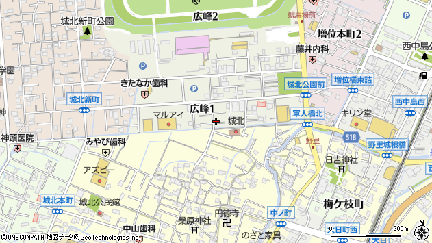〒670-0882 兵庫県姫路市広峰の地図