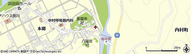 島根県浜田市内村町本郷912周辺の地図