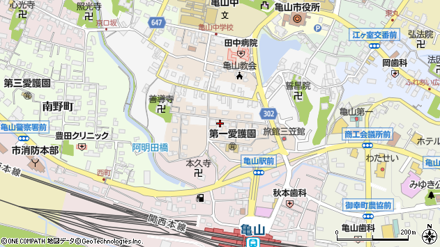 〒519-0154 三重県亀山市南崎町の地図