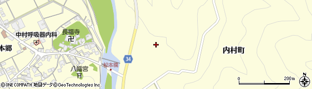 島根県浜田市内村町松本959周辺の地図