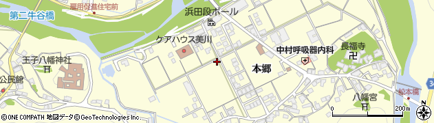 島根県浜田市内村町本郷594周辺の地図