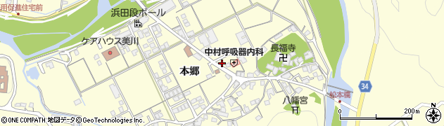 島根県浜田市内村町本郷772周辺の地図