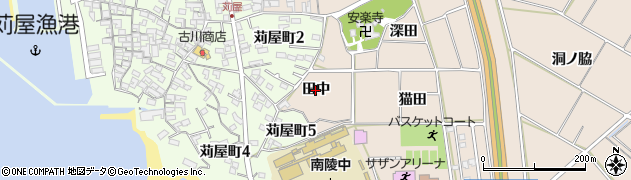 愛知県常滑市苅屋（田中）周辺の地図
