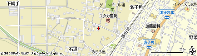 愛知県豊川市大木町石道75周辺の地図