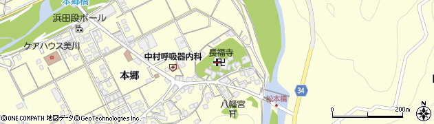 島根県浜田市内村町本郷805周辺の地図