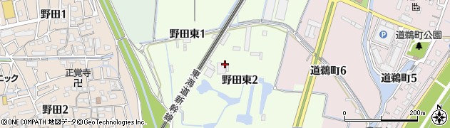 大阪府高槻市野田東周辺の地図