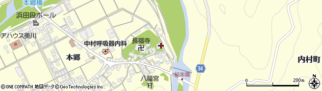 島根県浜田市内村町本郷828周辺の地図