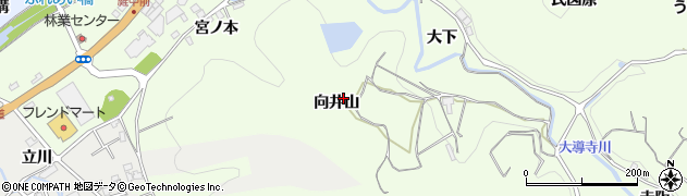 京都府宇治田原町（綴喜郡）立川（向井山）周辺の地図