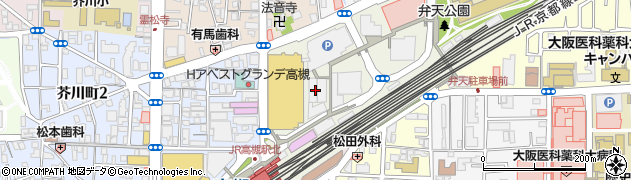 三菱ＵＦＪ銀行高槻駅前支店周辺の地図
