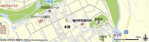 島根県浜田市内村町本郷681周辺の地図