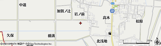京都府八幡市岩田岩ノ前周辺の地図