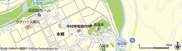 島根県浜田市内村町本郷803周辺の地図