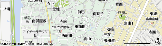 愛知県西尾市楠村町東前田12周辺の地図