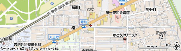 朝日新聞　サービスアンカー東高槻周辺の地図