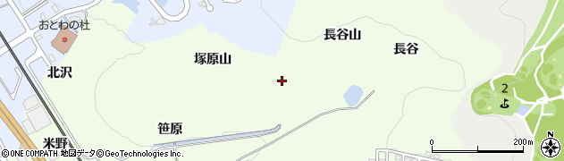 愛知県豊川市御油町（塚原山）周辺の地図