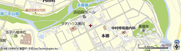 島根県浜田市内村町本郷605周辺の地図