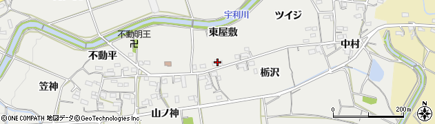 愛知県新城市富岡東屋敷周辺の地図