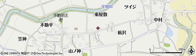 愛知県新城市富岡（東屋敷）周辺の地図