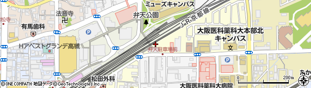 大阪府高槻市八丁西町1周辺の地図