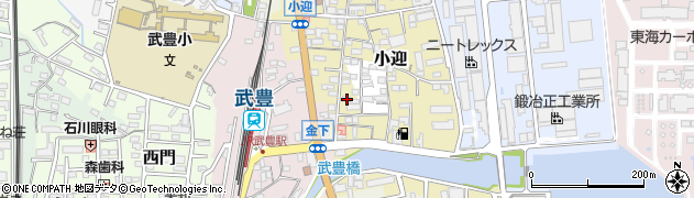 愛知県知多郡武豊町小迎150周辺の地図