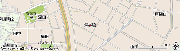 愛知県常滑市苅屋（洞ノ脇）周辺の地図